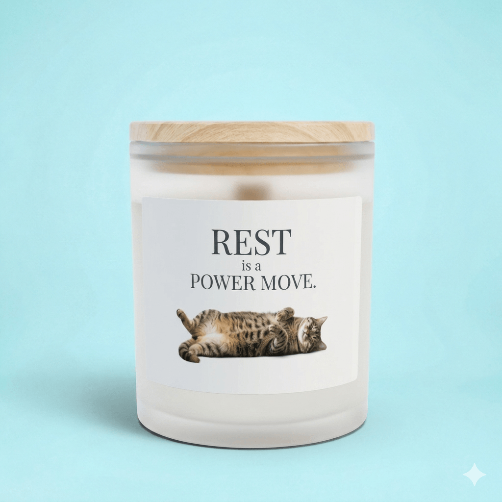 Wind Down — Resting Cat Candle