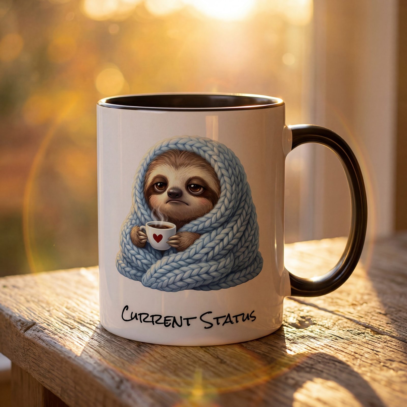Current Status — Sloth & Sip Mug